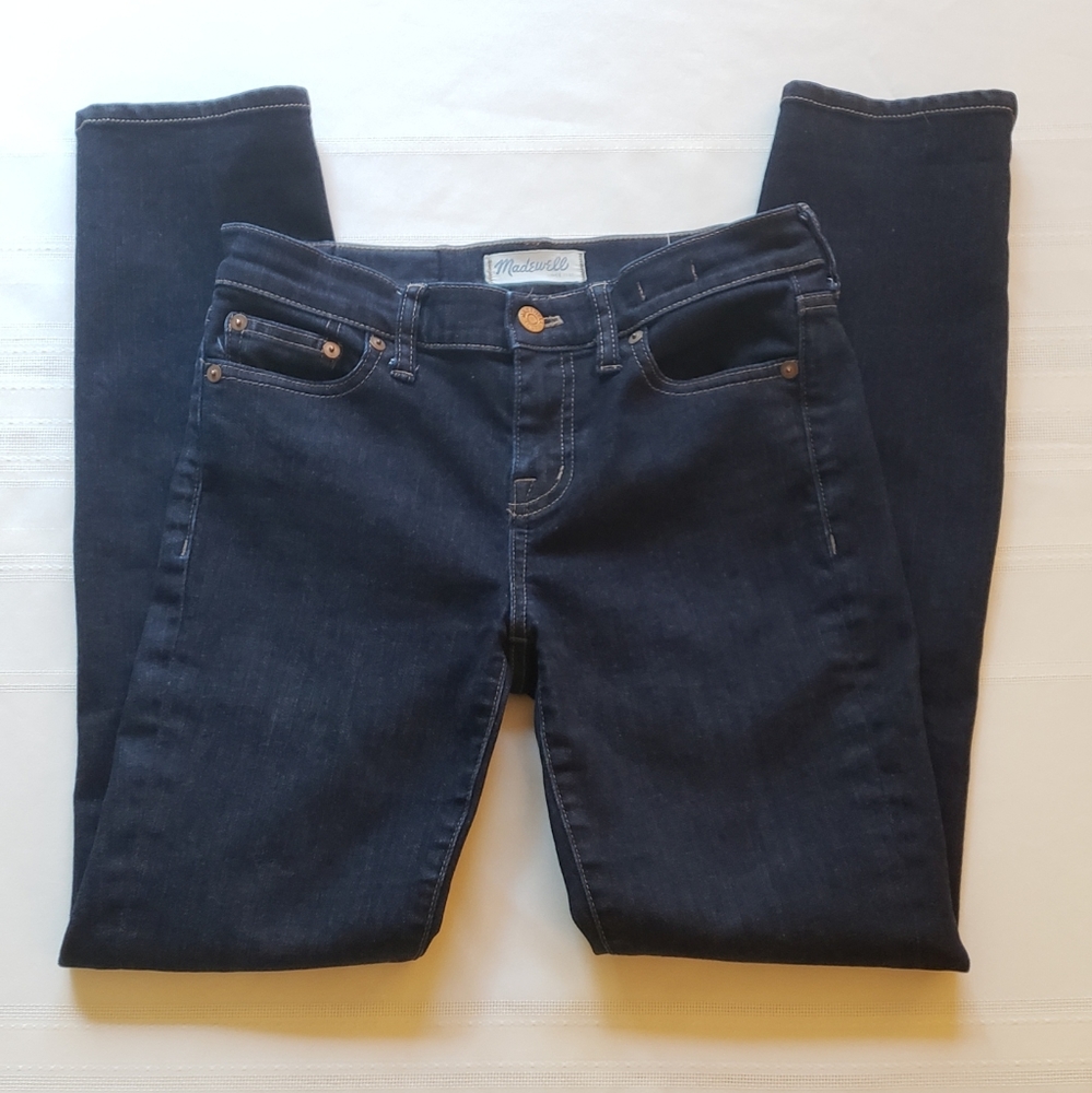 MADEWELL Alley Straight Dark Wash Jeans